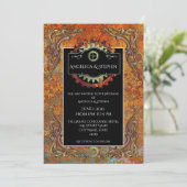 Steampunk Vintage bruiloft gepersonaliseerd Kaart (Staand voorkant)