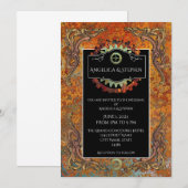 Steampunk Vintage bruiloft gepersonaliseerd Kaart (Voorkant / Achterkant)