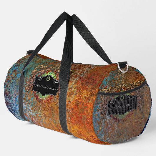 Steampunk Vintage bruiloft gepersonaliseerd Plunjezak (Rechterhoek)