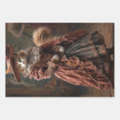 Steampunk Vintage Katten Decoupage Set Inpakpapier Vel (Voorkant 2)