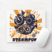 Steampunk Vintage Kunst – Elegante Muismat (Met muis)