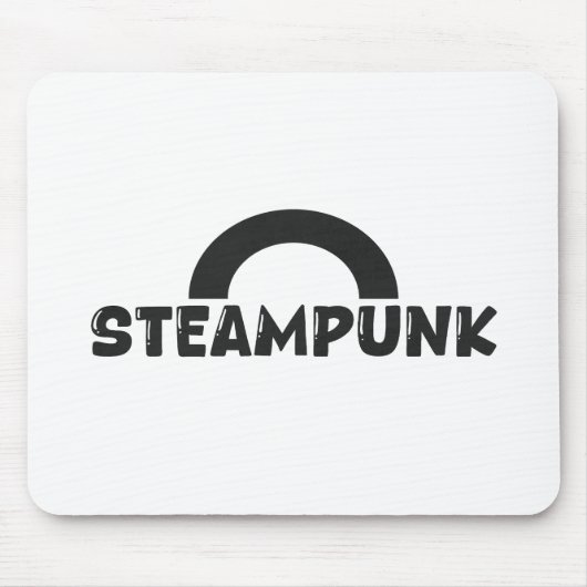 Steampunk Vintage Kunst – Elegante Muismat (Voorkant)