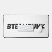 Steampunk Vintage Kunst – Typografie Bureaumat (Keyboard & Muis)