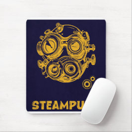 Steampunk Vintage Kunst V2– Vertical Muismat