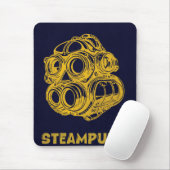 Steampunk Vintage Kunst – Verticale Muismat (Met muis)