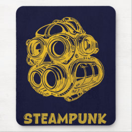 Steampunk Vintage Kunst – Verticale Muismat