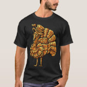 Steampunk vintage peacock bird t-shirt (Voorkant)
