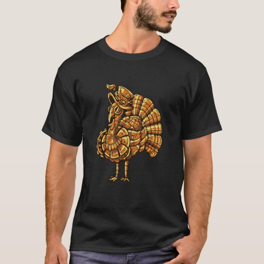 Steampunk vintage peacock bird t-shirt (Voorkant)