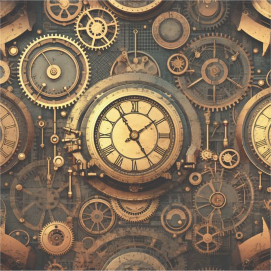 Steampunk Vinyl Sticker (Voorkant)