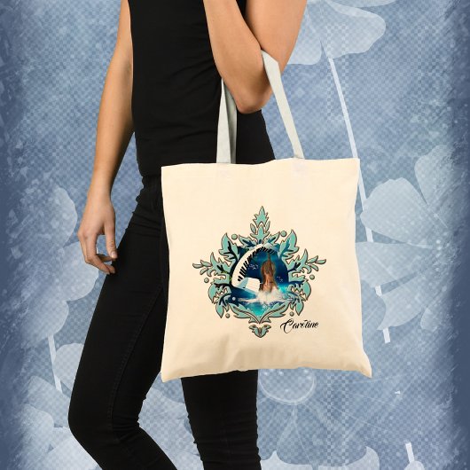 Steampunk Viool met gebogen piano Tote Bag
