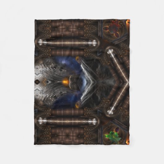 Steampunk Vision Fleece Deken (Voorkant)