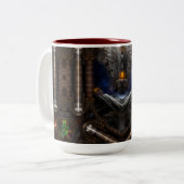 Steampunk Vision Tweekleurige Koffiemok (Voorkant links)