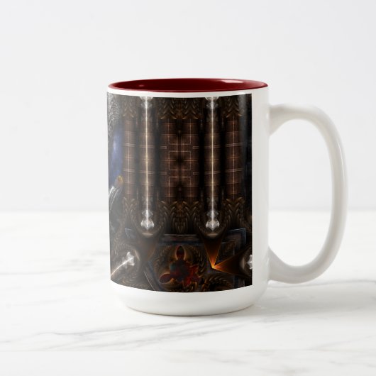 Steampunk Vision Tweekleurige Koffiemok (Rechts)