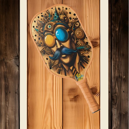 Steampunk Visionair op Pickleball Paddle