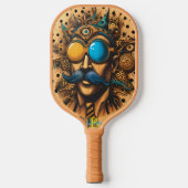 Steampunk Visionair op Pickleball Paddle (Voorkant)