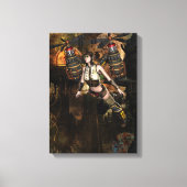 steampunk vliegend meisje verpakt canvas (Voorkant)