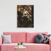 steampunk vliegend meisje verpakt canvas afdruk (Insitu (Woonkamer))