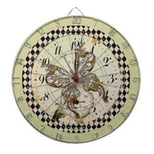 Steampunk Vlinder Rond Dartbord