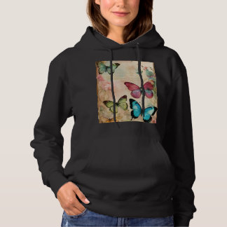 Steampunk Vlinder Schedel – Luxe Abstracte Streetw Hoodie