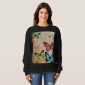 Steampunk Vlindermos - Luxe Abstracte Streetwear Trui (Voorkant volledig)