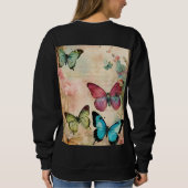 Steampunk Vlindermos - Luxe Abstracte Streetwear Trui (Achterkant)