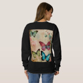 Steampunk Vlindermos - Luxe Abstracte Streetwear Trui (Achterkant volledig)