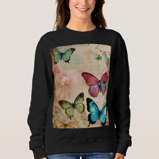 Steampunk Vlindermos - Luxe Abstracte Streetwear Trui (Voorkant)
