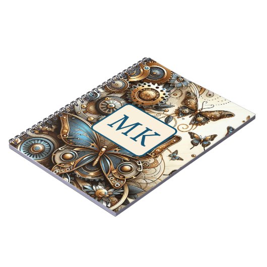  Steampunk vlinders Notitieboek (Linkerzijde)