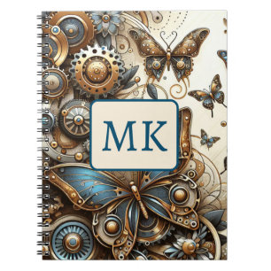 Steampunk vlinders Notitieboek