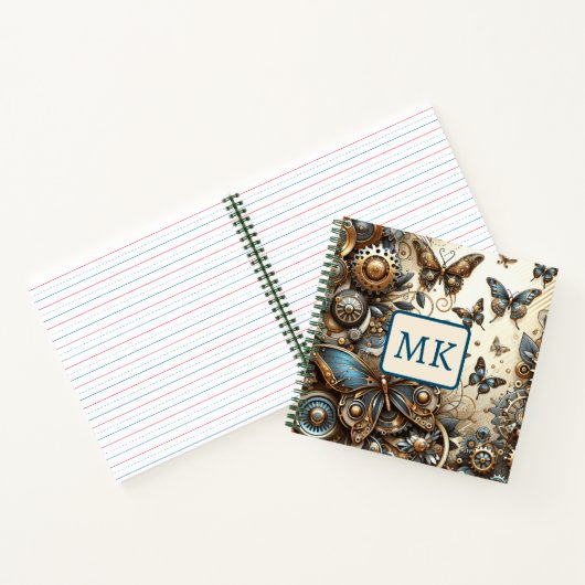  Steampunk vlinders Notitieboek (Binnen)