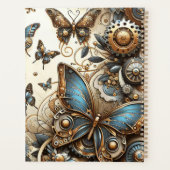 Steampunk vlinders Planner (Achterkant)