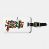 Steampunk Vogelbekdier Bagagelabel (Voorkant horizontaal)