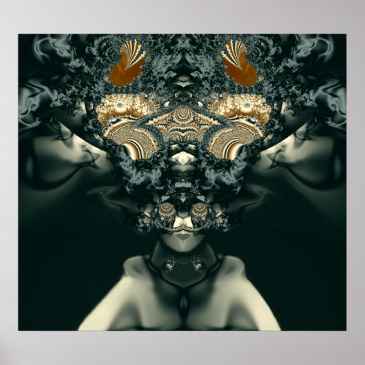 Steampunk Voodoo Priestess Poster (Voorkant)