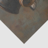 Steampunk Vos Dragen van Goggles Decoupage Tissuepapier (Detail)