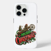 Steampunk Vrolijk Kerstmis iPhone / iPad hoesje (Achterkant)