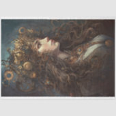 Steampunk Vrouw 3 Decoupage Papier (Voorkant)