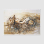 Steampunk Vrouw 6 Decoupage Papier (Voorkant)