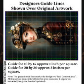 Steampunk Vrouw + Bloemen Portret CJ3 Decoupage Tissuepapier