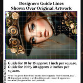 Steampunk Vrouw + Bloemen Portret CJ4 Decoupage Tissuepapier