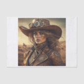 Steampunk vrouw Decoupage Papier (Voorkant)