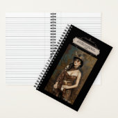 Steampunk vrouw Goethe God Quote Black Journal Notitieboek (Binnen)