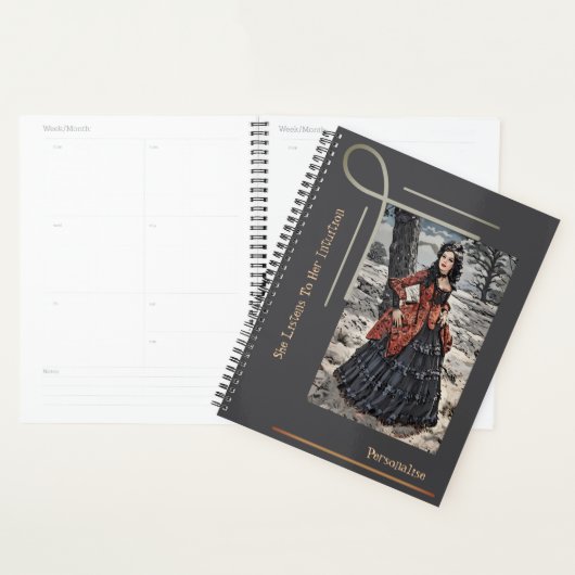  Steampunk Vrouw Intuïtie Quote Journal Planner (Display)