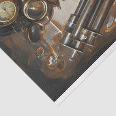 Steampunk Vrouw Mechanische Elementen Decoupage Tissuepapier (Detail)