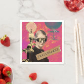 Steampunk vrouw pionier Pop Art Servet (Insitu)