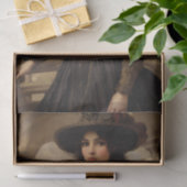 Steampunk Vrouw Portret Kunst Tissuepapier (Geschenk)