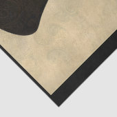 Steampunk Vrouw Tall Top Hat P2 Decoupage Tissuepapier (Detail)