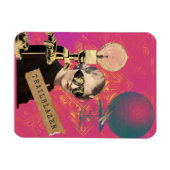 Steampunk Vrouw Trailblazer Pop Art Magneet (Horizontaal)