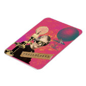 Steampunk Vrouw Trailblazer Pop Art Magneet (Linkerzijde)