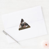 STEAMPUNK VROUW ZIT OP VERSNELLING STICKER (Envelop)