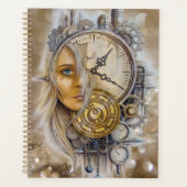 Steampunk vrouwen in de tijd planner (Voorkant)